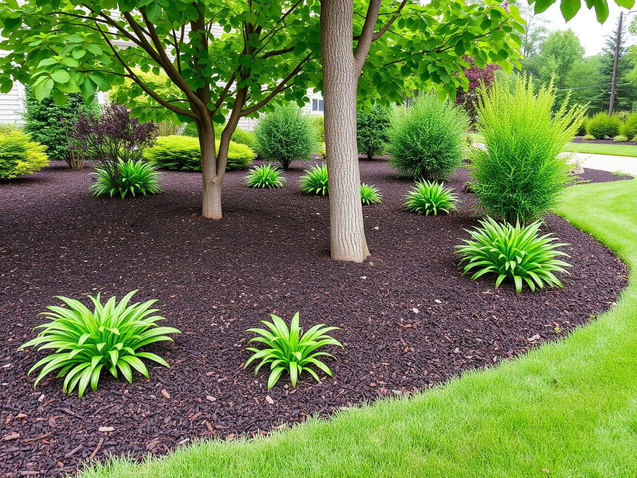 Fresh Mulch Installation
